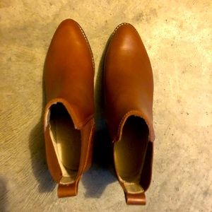 Madewell brown boots with heels size 6